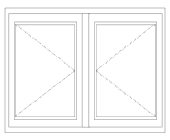 Casement O-O Window